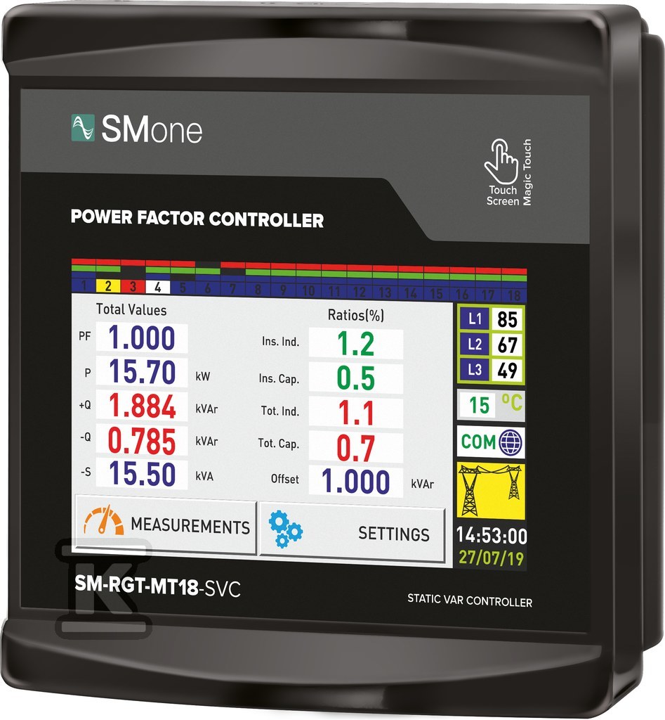 Power factor controller 18 steps - 116033