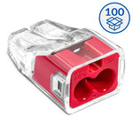 SCP2 quick connector plug transparent/red