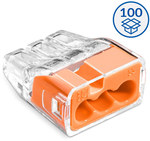 SCP3 quick connector plug transparent/orange