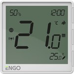 Internet temperature controller, ENGO EONE230W, flush-mounted, daily, ZigBee, white, 230V