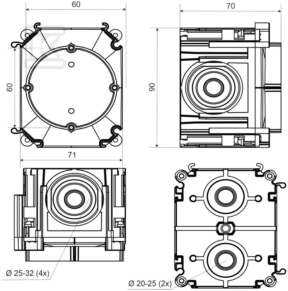 SB-KP 60-70/L Puszka do betonu - SB-KP 60-70/L_AB