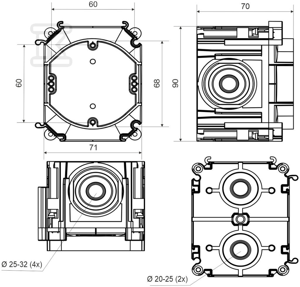 SB-KP 68-70/L Puszka do betonu - SB-KP 68-70/L_AB