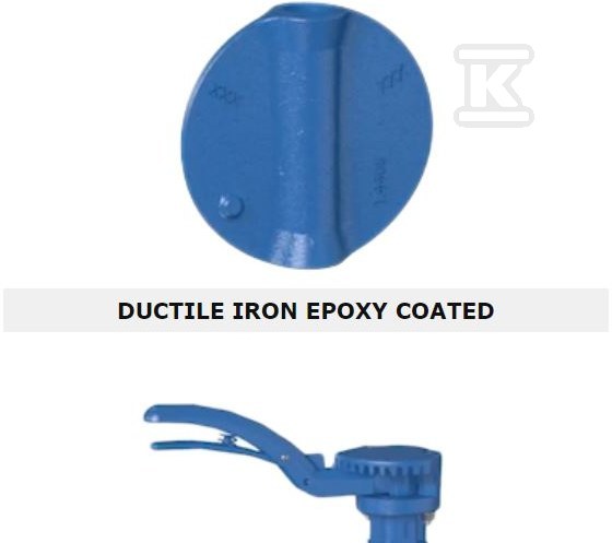 Przepustnica kołnierzowa PN16 DN100, - 149G012582