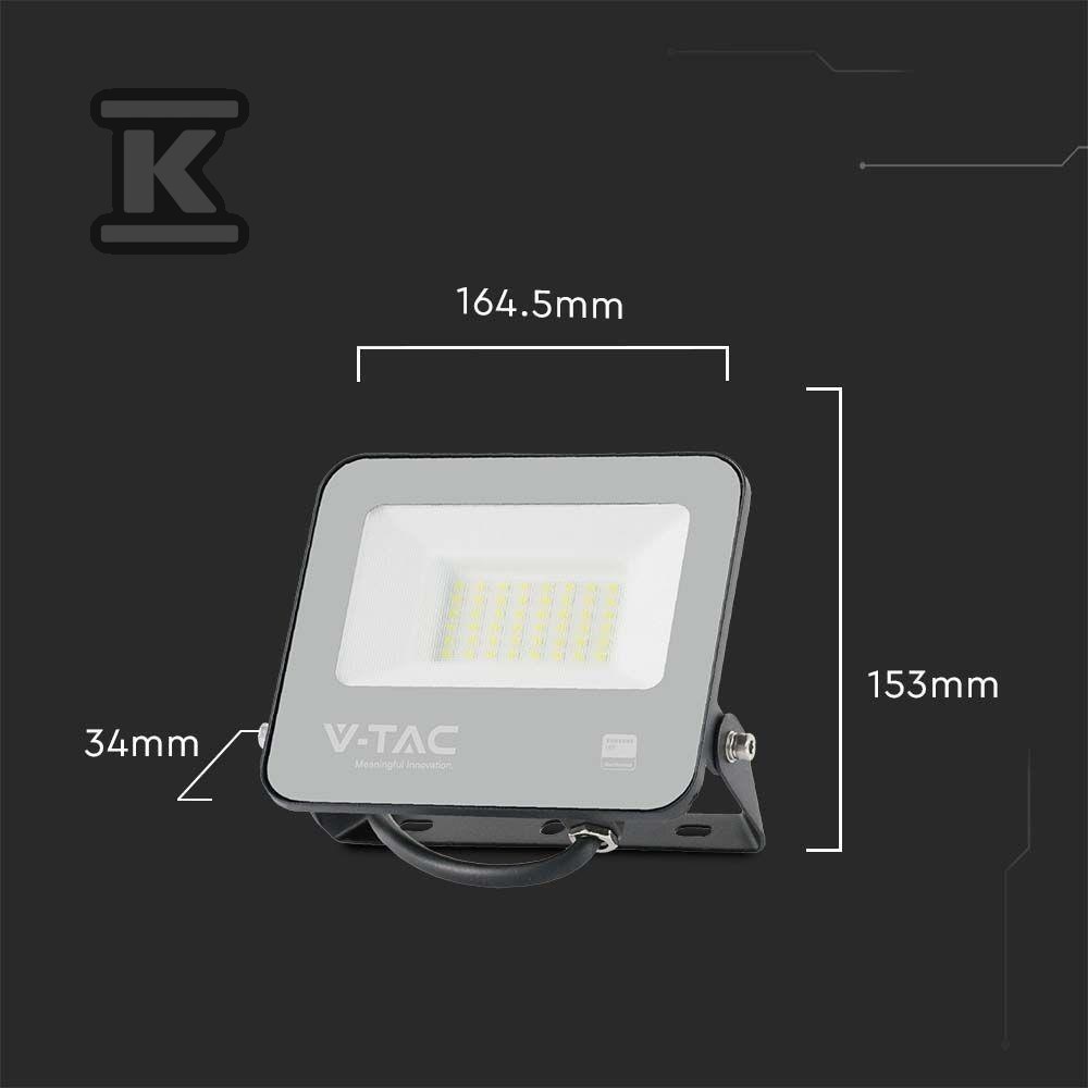 Projektor LED V-TAC 30W 185Lm/W czarny - 9255