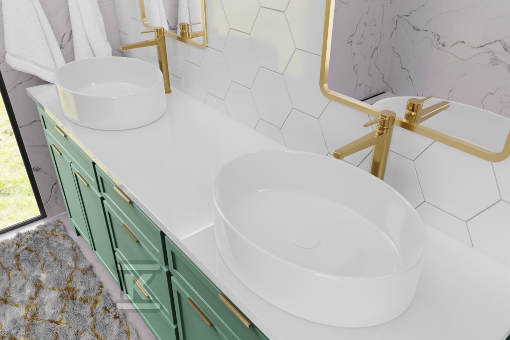 Змішувач для раковини Glamour високий - BU-02-W09-V