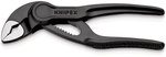 Cobra® XS adjustable pipe pliers embossed, roughened phosphated surface, grey 100 mm