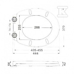 Click-Speed MONT BLANC toilet seat - S.UF-804