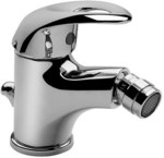 GALEO standing single-hole bidet mixer with drain plug - chrome