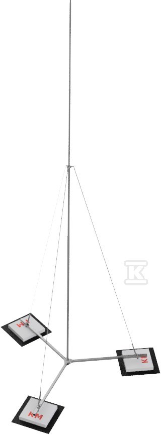 6m Aluminiummast auf einem Stativ - KM106 AL.