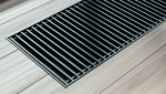Kratka zwijana aluminium anodowane czarna - profil dwuteownik typ 35x210