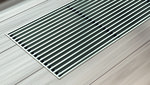 Kratka wzdłużna aluminium anodowane profil zatrzaskowy satyna typ 35x095