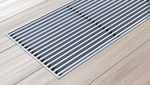 Kratka wzdłużna aluminium naturalne profil zatrzaskowy typ 35x240