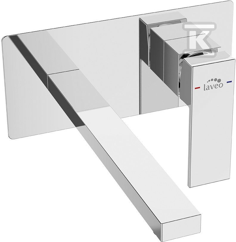 Bateria umywalkowa KVADRATO podtynkowa - BLQ_022P