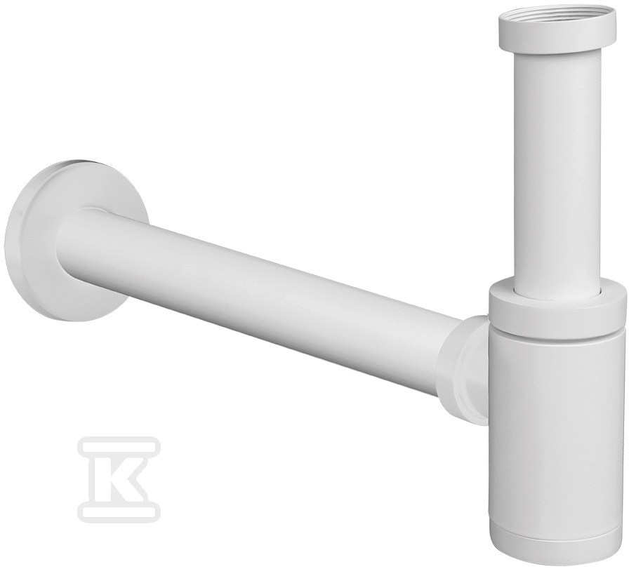 Сифон для раковини круглий білий - CKS_661D