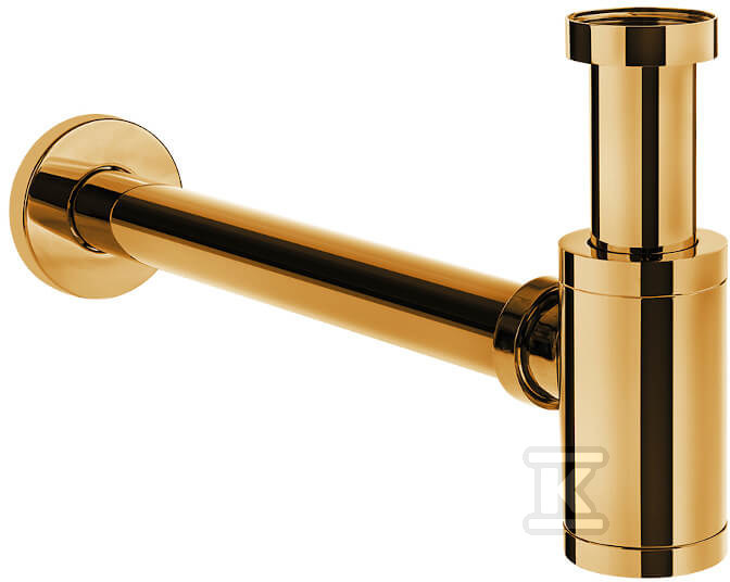 Сифон для раковини круглий, золотий - CKS_G61D