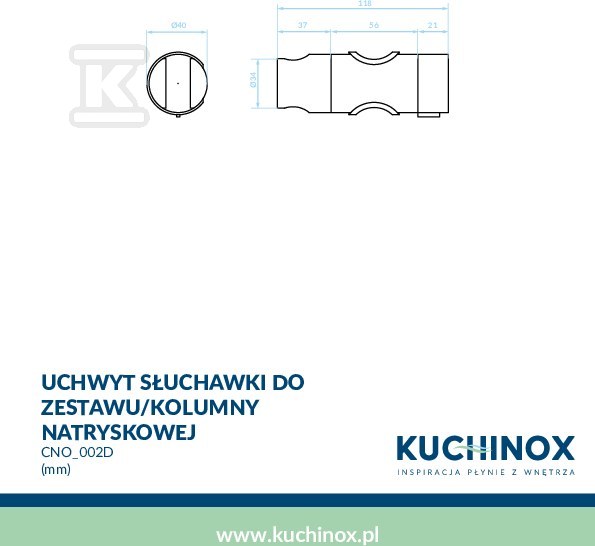 Uchwyt słuchawki do zestawu/kolumny - CNO_002D