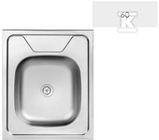 Мійка з нержавіючої сталі накладного - SK6_010T