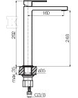 Bateria umywalkowa stojąca wysoka ARS - 2420460