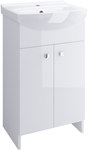 Furniture Set C12 BASIC 50, white cabinet with washbasin for self-assembly