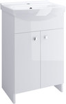 Furniture Set C13 BASIC 60, white cabinet with washbasin for self-assembly