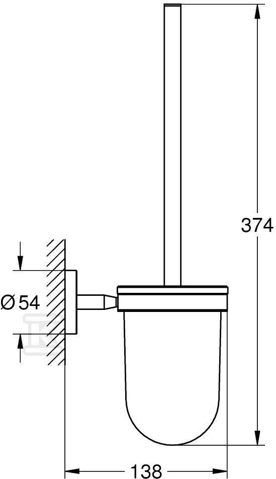 Szczotka toaletowa BauCosmopolitan - 40463001