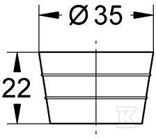 Damping orifice to reduce flow - 42300000