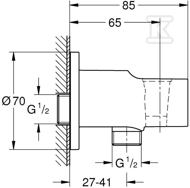 Kolanko przyłączeniowe Tempesta z - 286282431