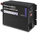 Monolith charger for LiFePO4 AGM GEL SLA batteries | 20A | 12V