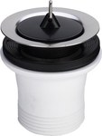 Зливний клапан для сифону мийки з чорним корком 108519