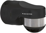 Czujnik ruchu 280° Montaż na ścianie,. czarny IP54 20m 1Kanał RC-plus next N 280 czarny