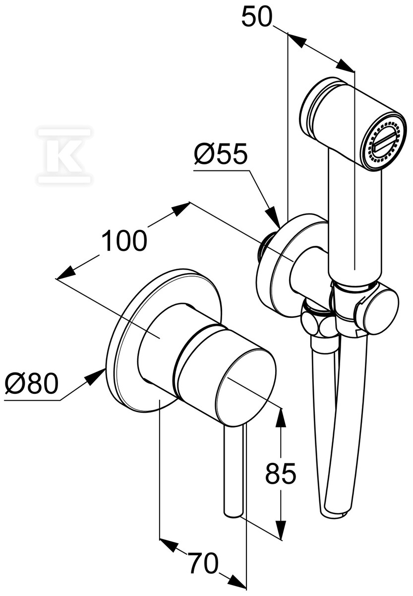 Zestaw higieniczny BOZZ - komplet, - 38998N076