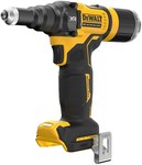 Акумуляторний заклепувальник DEWALT XR 18V безщітковий, Сила 10kN, Заклепки 2.4-4.8mm, без акумулятора та зарядного пристрою, кейс TSTAK DCF403NT-XJ