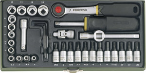 PROXXON mechanics set with ratchet 1/4 inch [36 parts] PR23080 ...