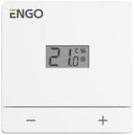 Regulator temperatury przewodowy, ENGO EASY-24W, dobowy, natynkowy, biały, 24V