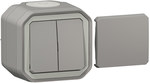 Łącznik typ transformer, komplet natynkowy 10AX-250V~ - szary, NOWE PLEXO 55
