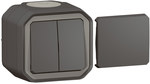Łącznik typ transformer, komplet natynkowy 10AX-250V~ - antracyt, NOWE PLEXO 55