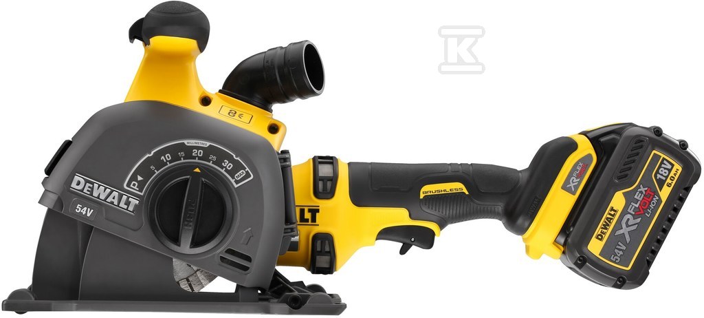 Штроборіз FLEXVOLT DEWALT 54V XR з - DCG200T2-QW