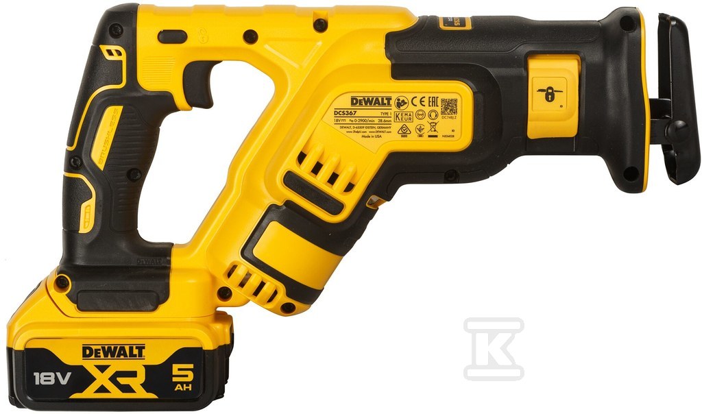 Pilarka szablowa DeWalt 18V XR 2 X 5Ah - DCS367P2-QW