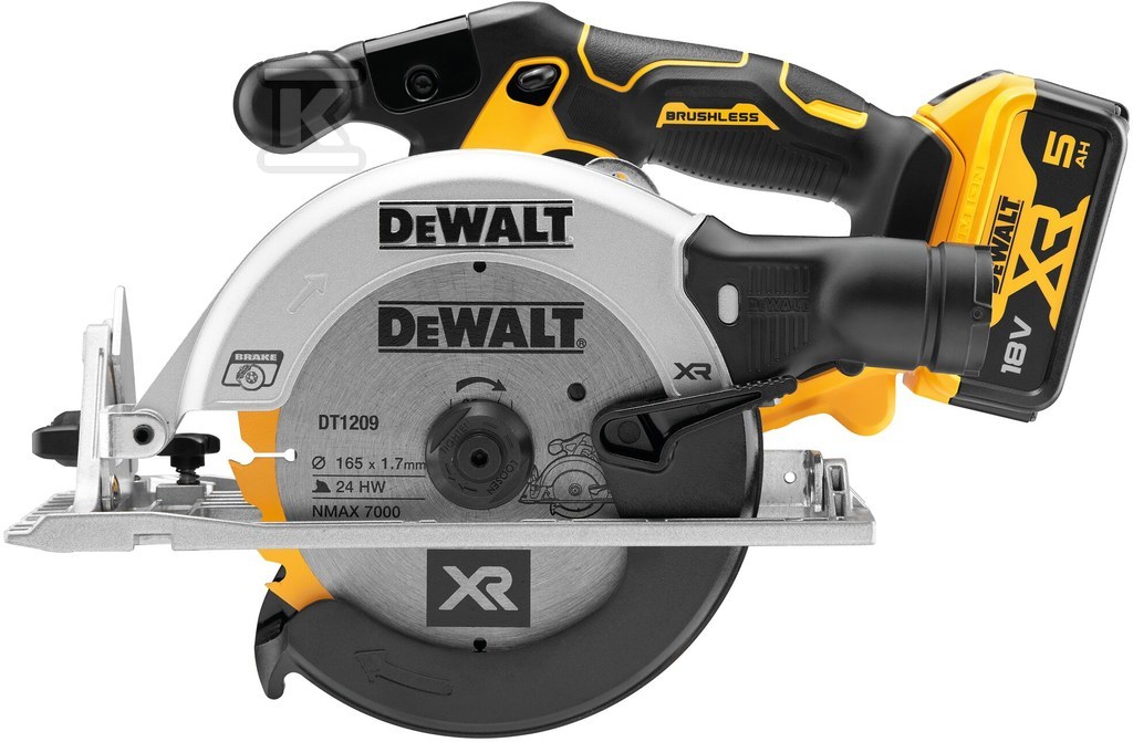 Pilarka tarczowa 165mm DeWalt 18V XR z - DCS565P2-QW