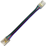 Szybkozłączka do taśm LED RGB 4PIN COB IP20 PCB 10MM taśma przewód 10cm taśma