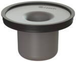Syfon wodny d125mm H=79mm, tworzywowy, okrągły, kolor szary, do montażu w nasadach wpustów systemu 125, wysokość zamknięcia wodnego 50mm