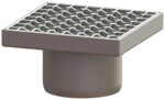 Nasada ze stali nierdz. z rusztem kratowym 200x200, system 125 kl L15/M125
