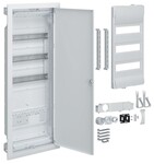 Гібридна розподільна шафа p/t, 36M, 1x монтажна плита, повні двері.