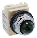 Wskaźnik świetlny, 30mm, Zielony, Podstawa BA9s, 250 V AC/DC, Zaciski śrubowe