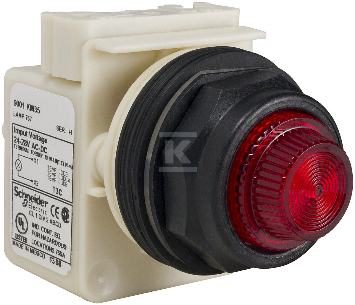 Lampka sygnalizacyjna 28V 30mm SK - 9001SKP35R31