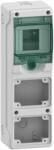 Rozdzielnica natynkowa Mureva (dawna Kaedra) IP65 do podłączenia gniazd mgMRV-1-4-NT-T/2 2 otwory 65x85mm