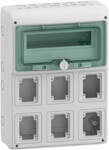 Rozdzielnica natynkowa Mureva (dawna Kaedra) IP65 do gniazd gMRV-1-12+1-NT-T/6 6 otwory 90x100mm