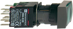 Fényes gomb, zöld, kiemelkedő, 1 NO + 1 NC, 12...24 V AC/DC, téglalap alakú Harmony XB6