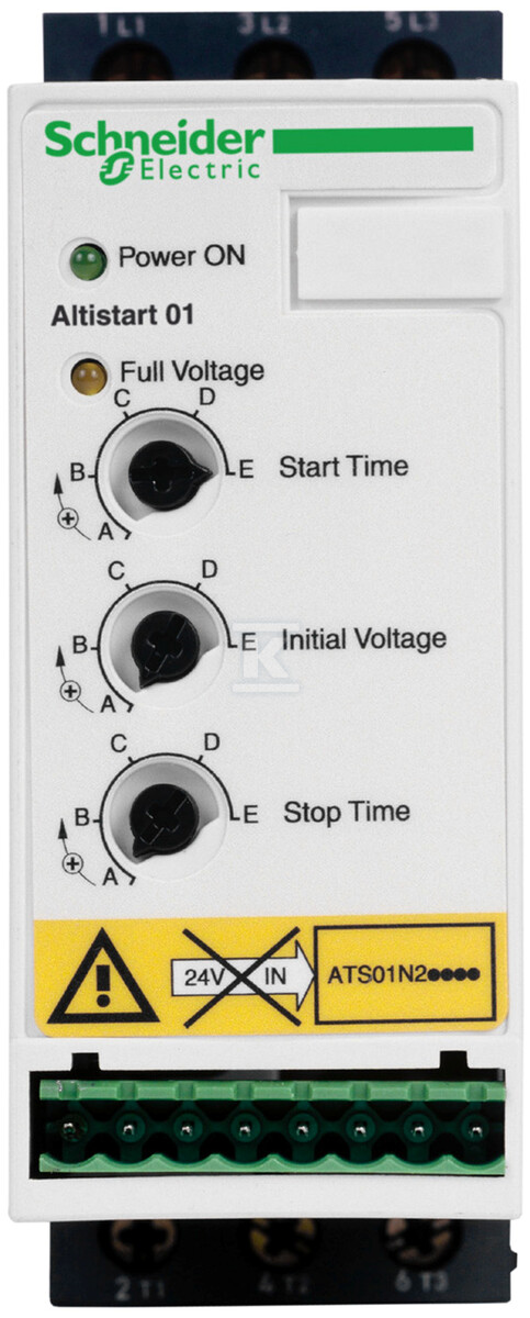 Soft starter ATS01 3-phase 380/415VAC - ATS01N206QN