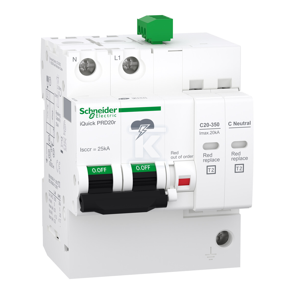 Ogranicznik przepięć iQuickPRD20r-T2-1N - A9L16295